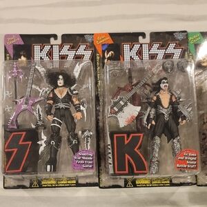 KISS McFarlane Action Figures Set - Black and Purple